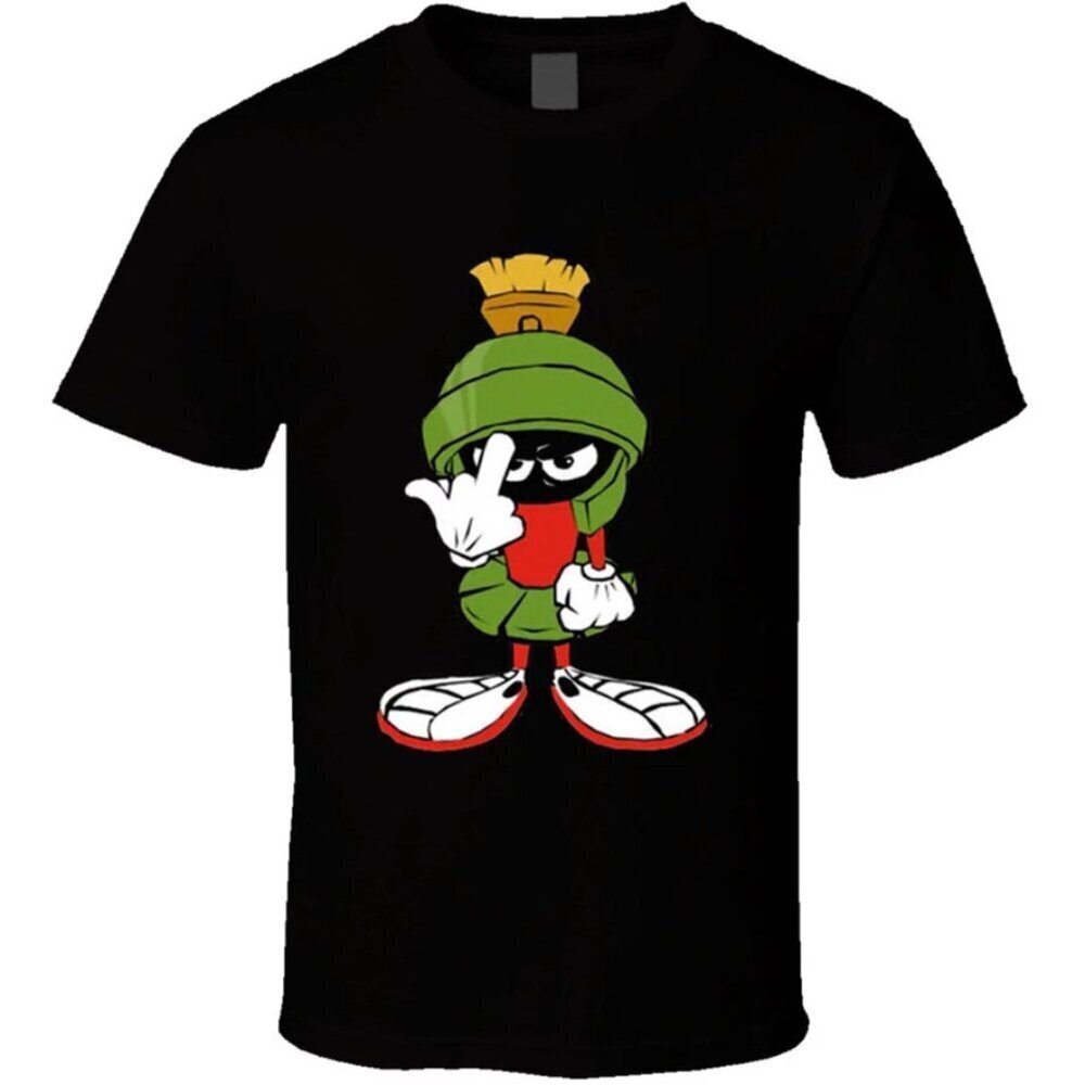 Lg Marvin The Martian Character Green T Shirt .